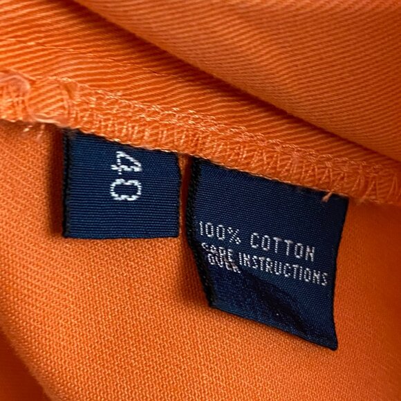 Vintage Polo Ralph Lauren Prospect Shorts Men's 40 Orange Cotton Classic Chino - Picture 10 of 15